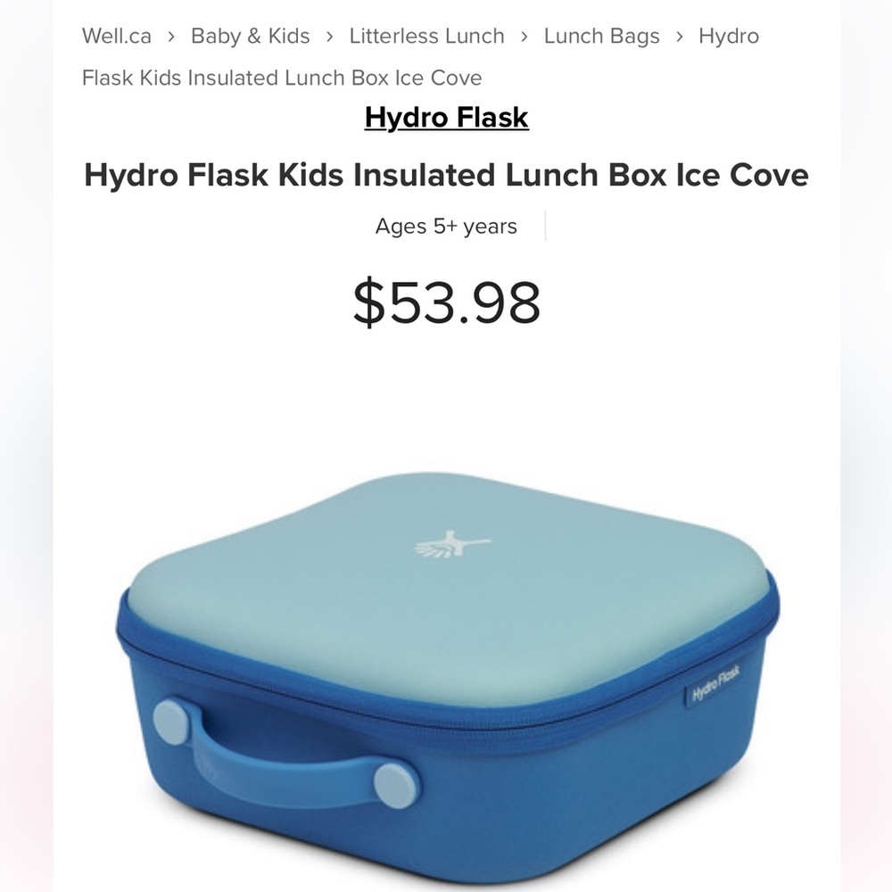 Hydro Flask Kids Insulated Lunch Box Ice Cove